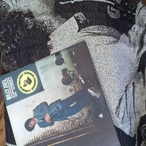 Billy Joel Woven Throw Blanket with sealed 52nd Street album